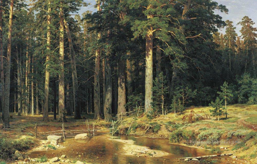 mât arbre bosquet 1898 paysage classique Ivan Ivanovitch Peintures à l'huile